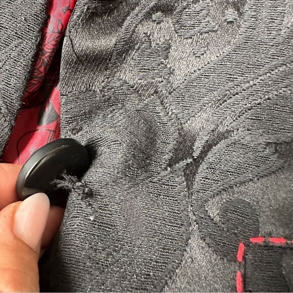 Desigual Black Brocade Blazer - Picture 12 of 15